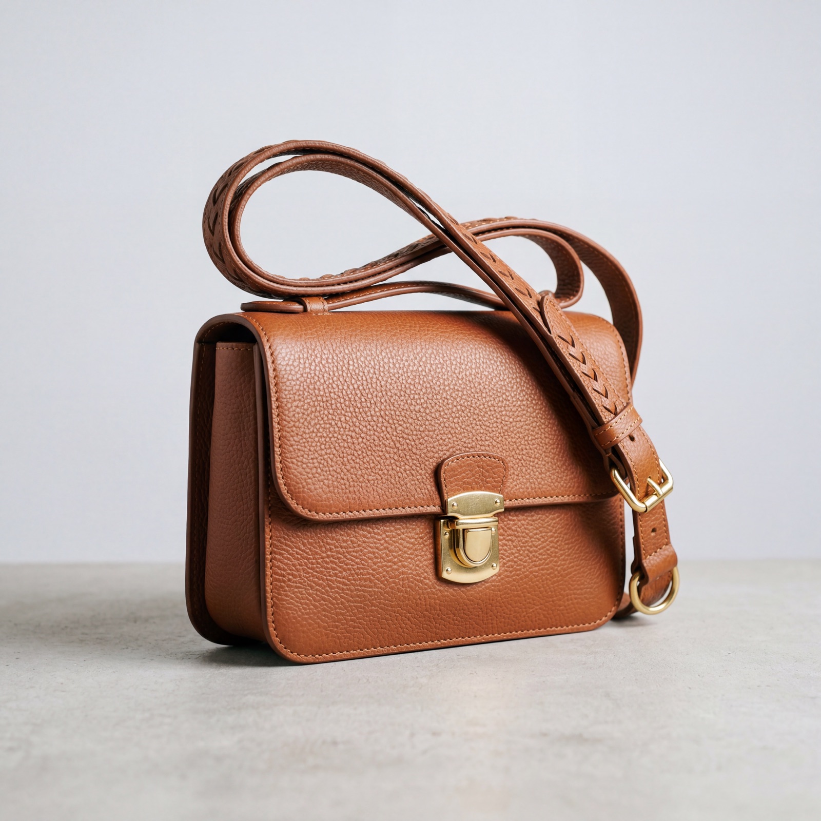 Leather bag packshot